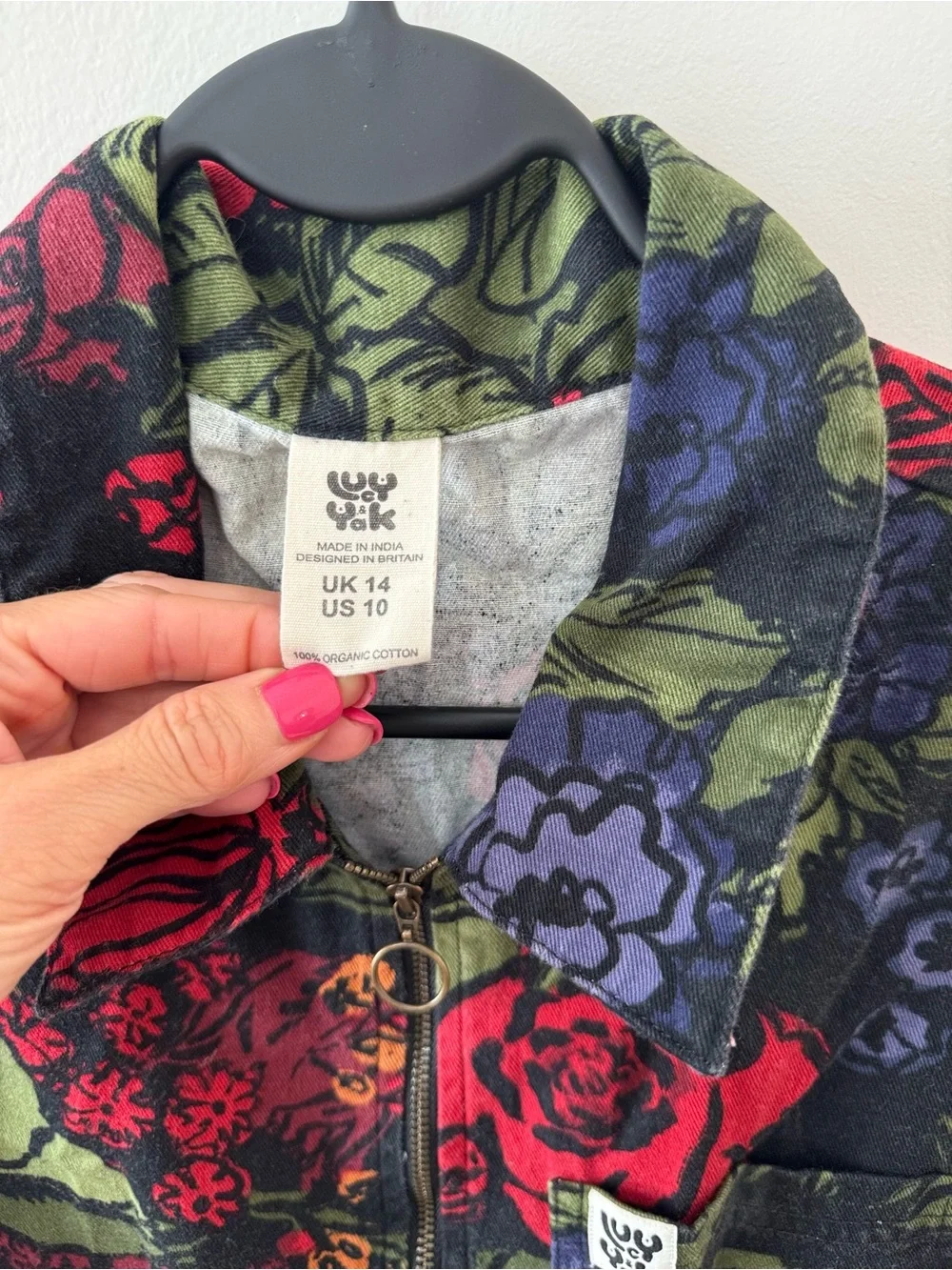 Lucy & Yak Organic Cotton Jumpsuit in Maria Print - Picture 8 of 8